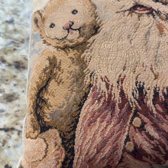 Vintage Christmas Old World Santa Claus Tapestry Throw Pillow Small - Picture 3 of 13